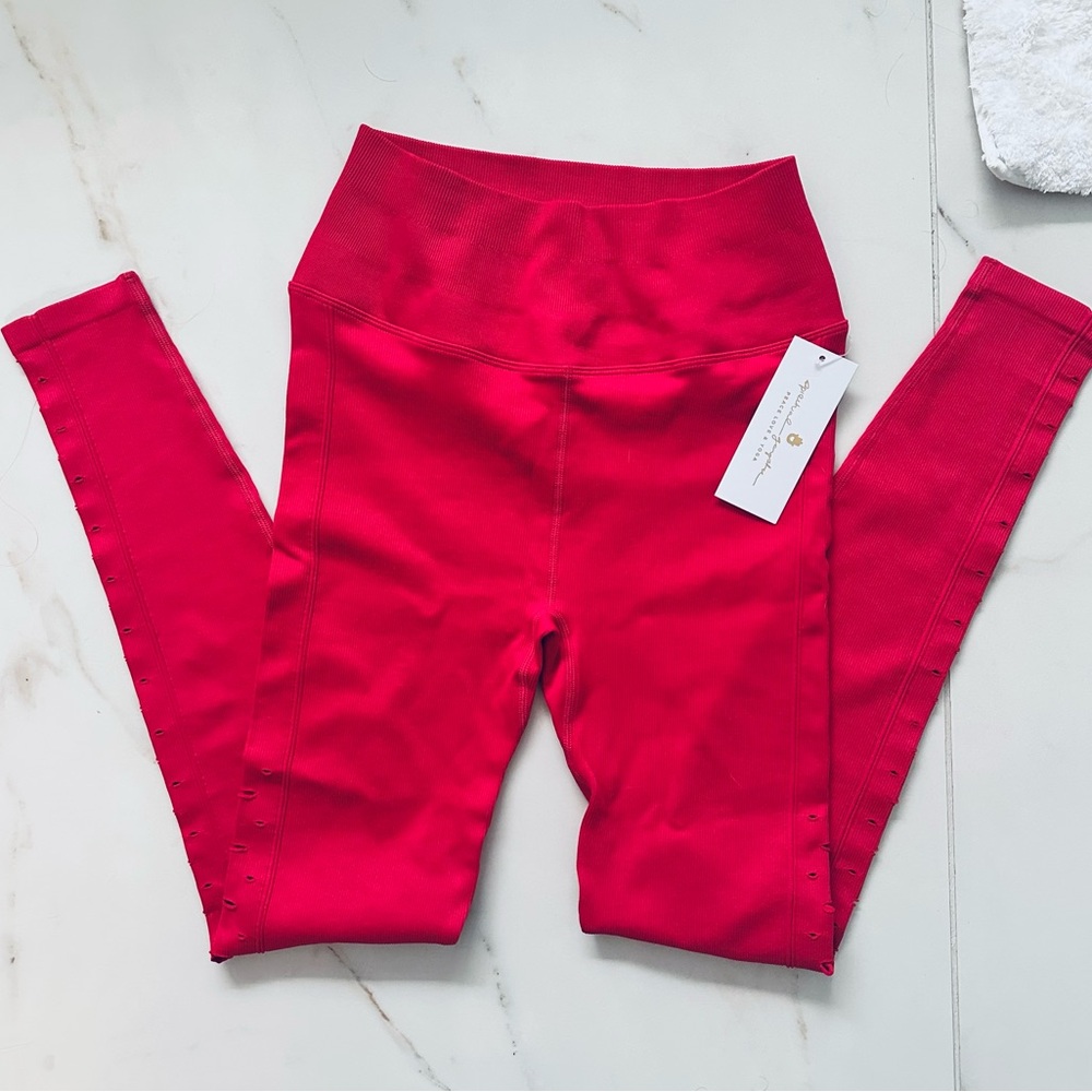 Spiritual Gangster Vibrant Hot Pink Leggings